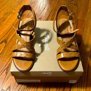 Madewell size 8 1/2 whipstitch heeled sandals